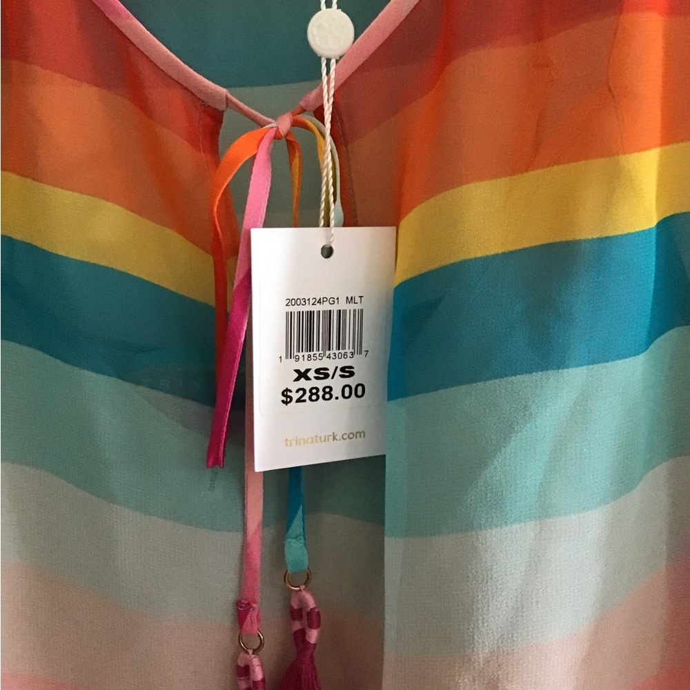 Trina Turk Multicolor Striped Blouse